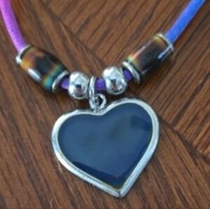 Multicolor Heart Pendant Necklace